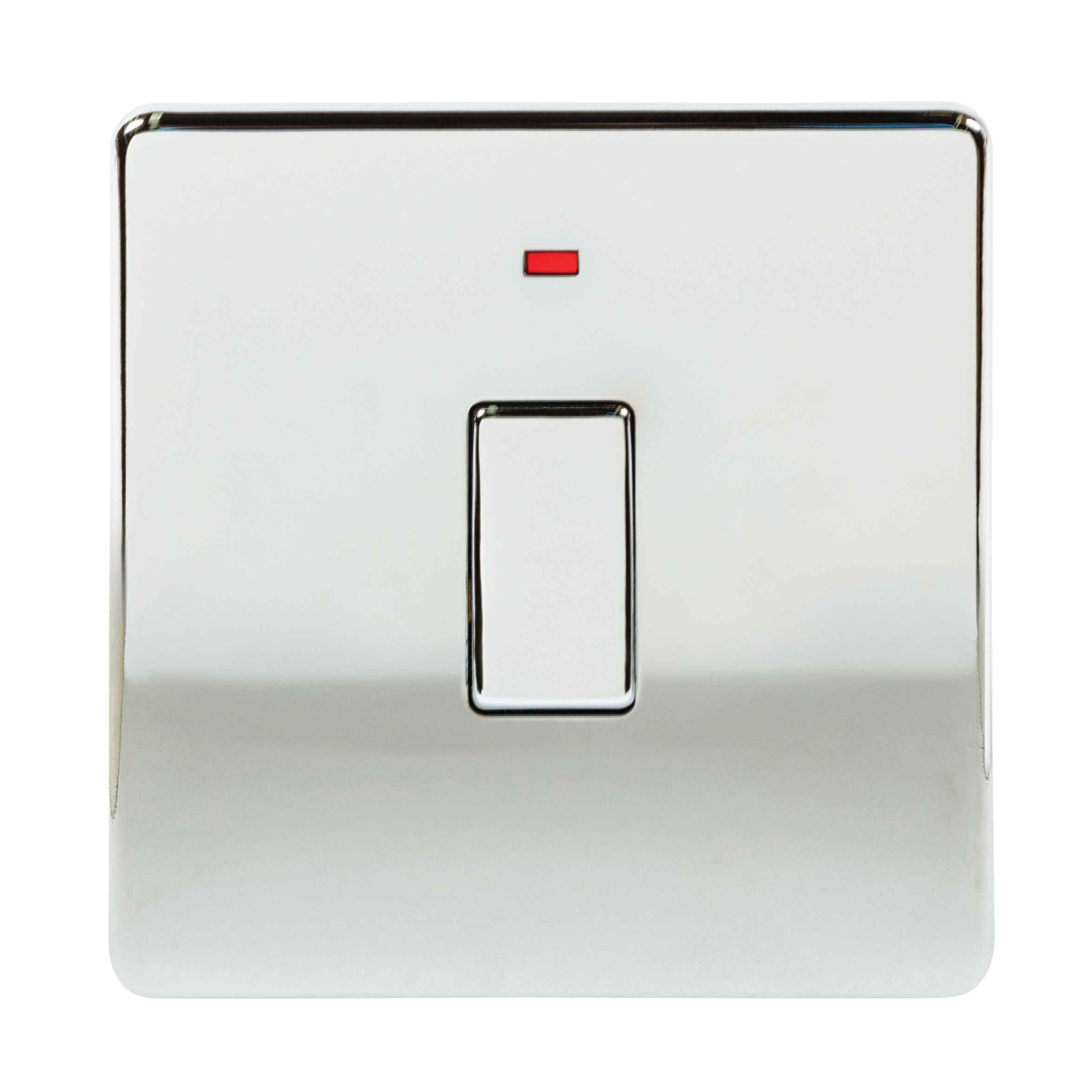 Niglon U-SP20DPN-PC 1 Gang 20A DP Switch with Neon Polished Chrome