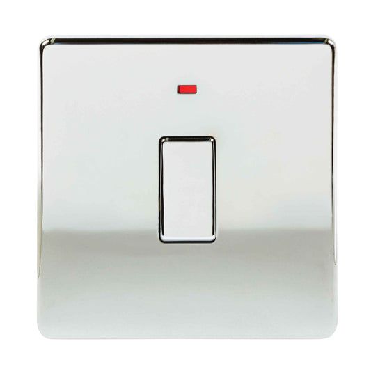 Niglon U-SP20DPN-PC 1 Gang 20A DP Switch with Neon Polished Chrome