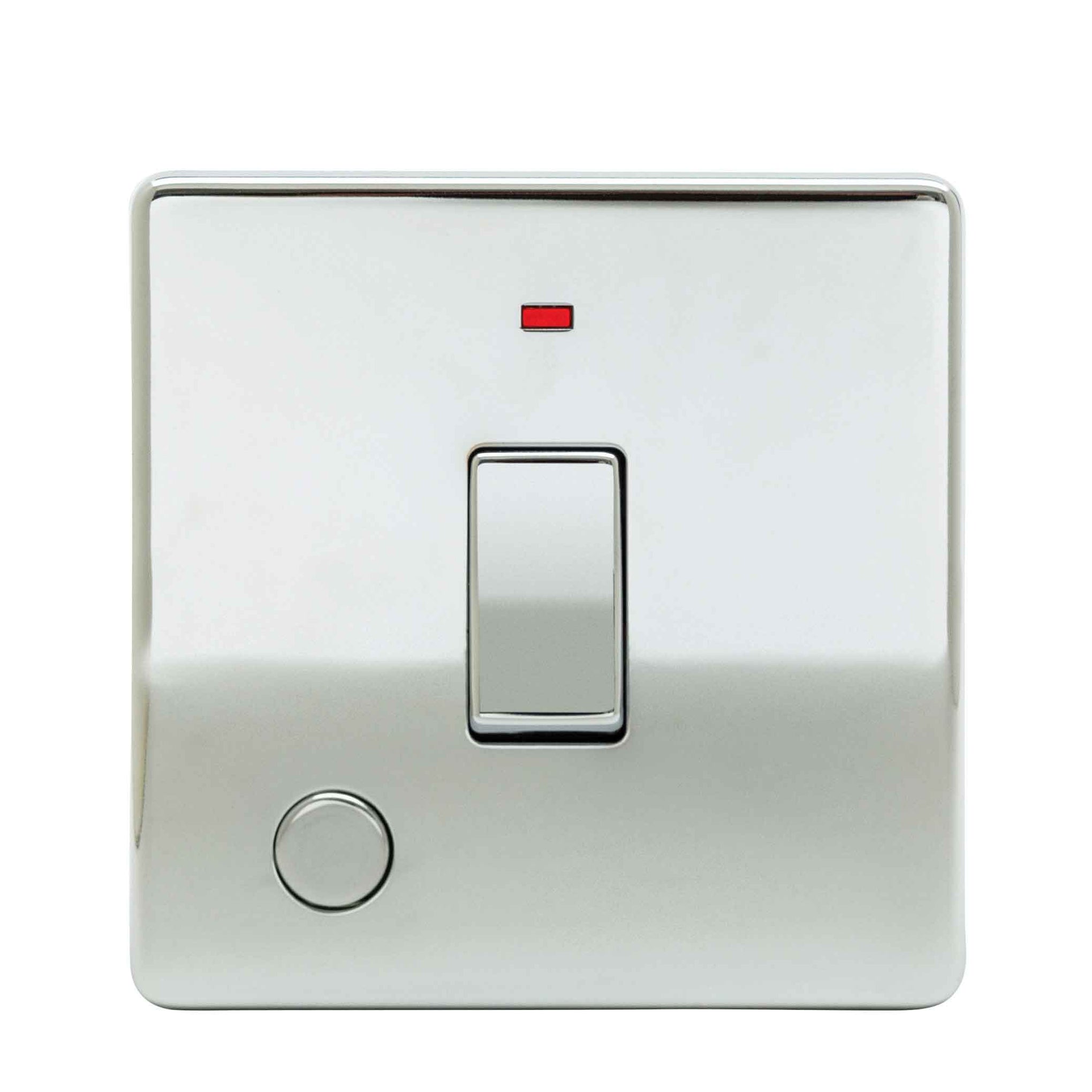 Niglon U-SP20DPNF-PC 1 Gang 20A DP Switch with Neon and Flex Outlet Polished Chrome