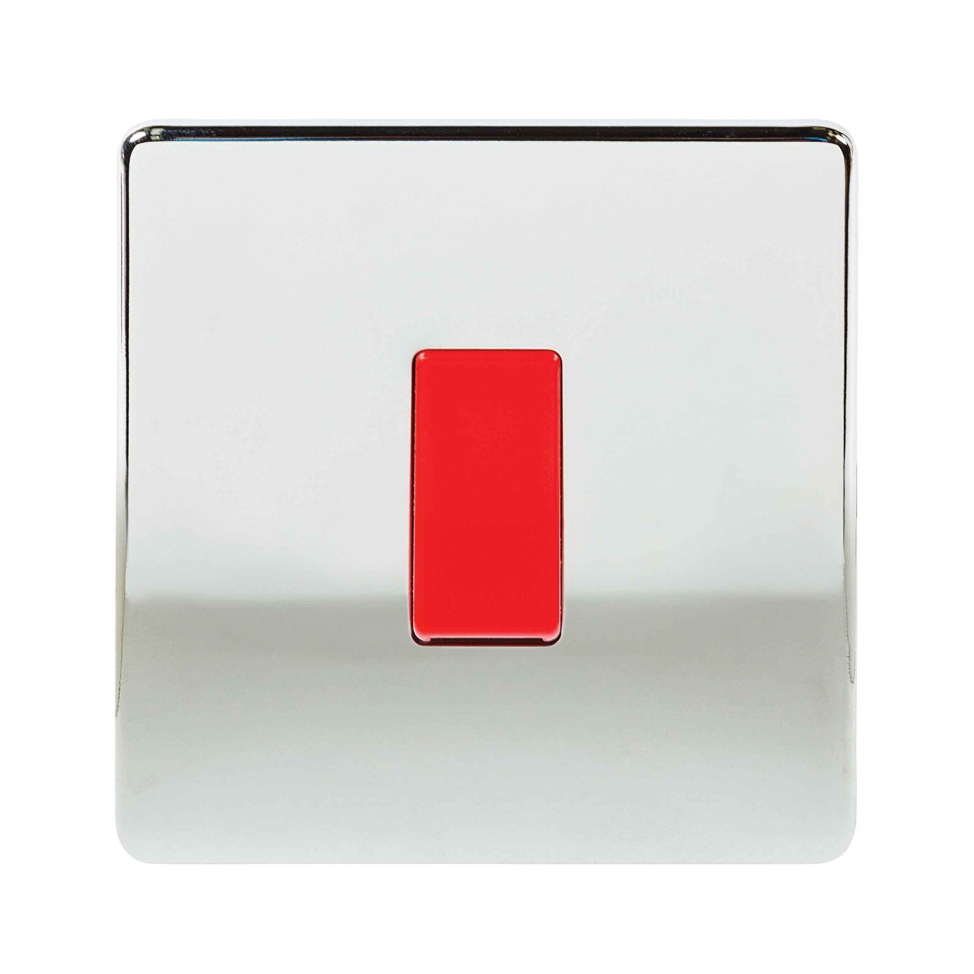 Niglon U-SP45DP-PC 1 Gang 45A DP Switch Polished Chrome