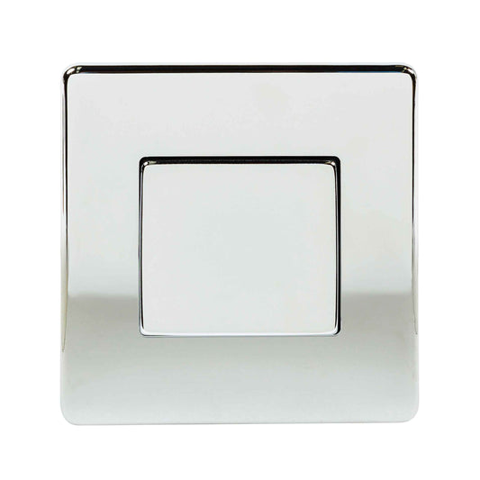 Niglon U-SPW612-PC 1 Gang 2 Way Wide Rocker Switch Polished Chrome