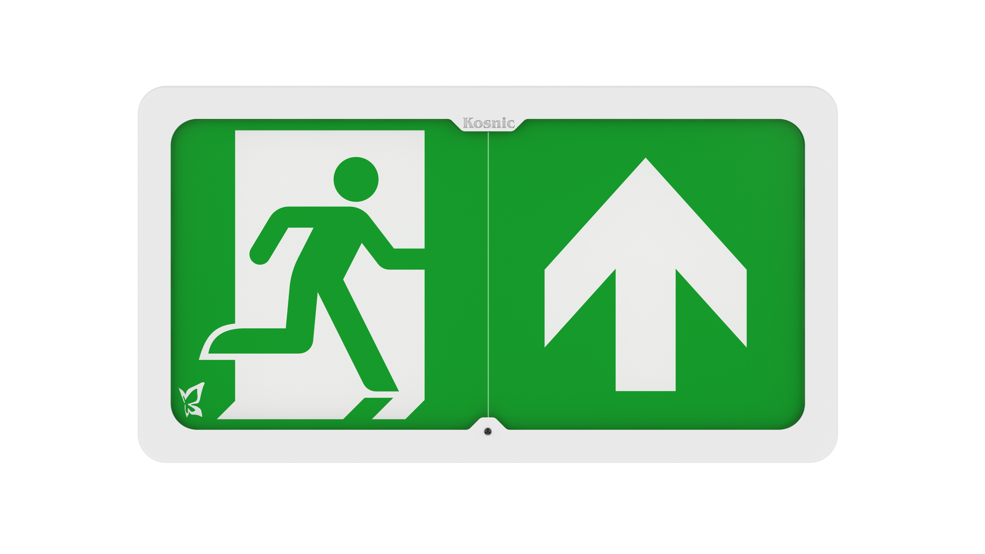 Kosnic VAL02/SST Vallon Duo 5W Dual Mode LED Emergency Exit Box 6500K IP65 White