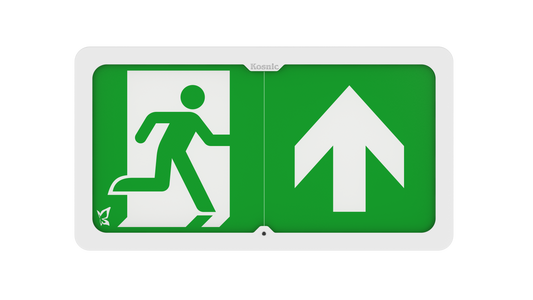 Kosnic VAL02/SST Vallon Duo 5W Dual Mode LED Emergency Exit Box 6500K IP65 White