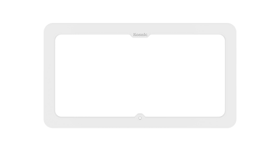 Kosnic VALT-WHT Vallon Duo Clip On Rectangular Fascia White