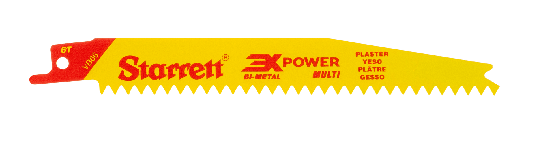 Starrett VB66-5 6TPI Multi-Purpose Reciprocating Blades Pack of 5