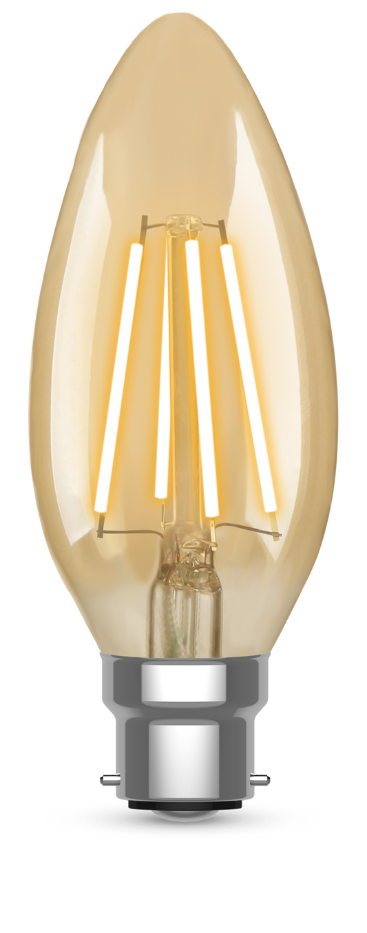 Kosnic VC4.2D-BC25 4.2W BC Gold Dimmable LED Candle 2500K