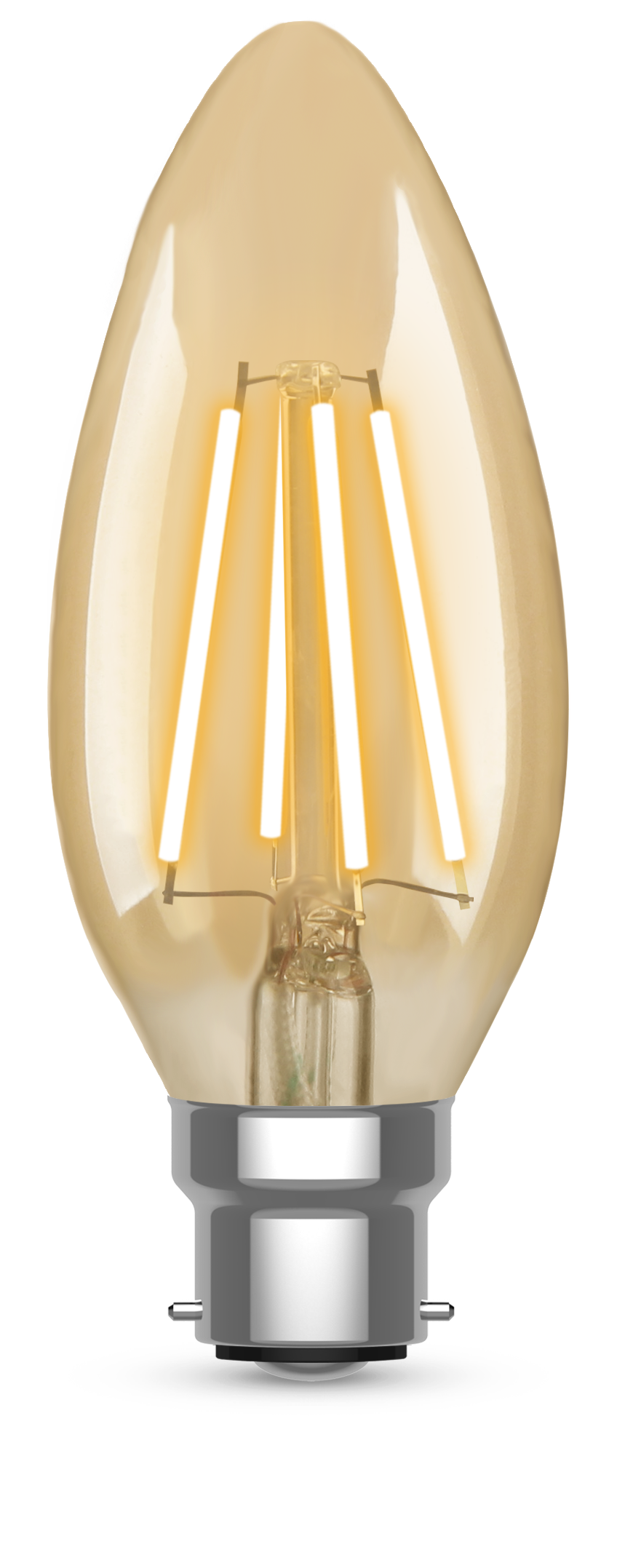 Kosnic VC4.2-BC25 Antique Filament 4.2W BC Gold LED Candle 2500K