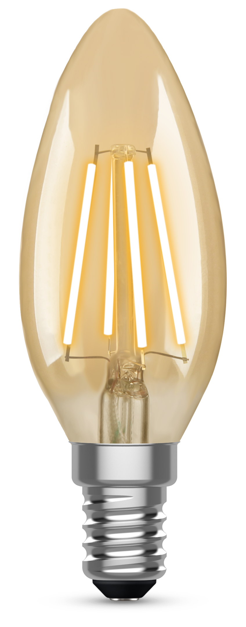 Kosnic VC4.2-SES25 Antique Filament 4.2W SES Gold LED Candle 2500K