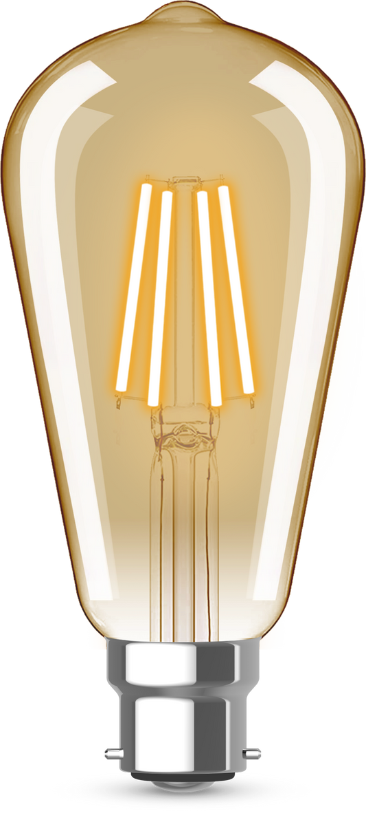 Kosnic VST4.2D-BC25 4.2W BC Gold Dimmable LED ST64 2500K