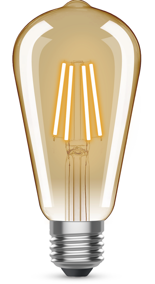 Kosnic VST4.2-ES25 Antique Filament 4.2W ES Gold LED ST64 2500K