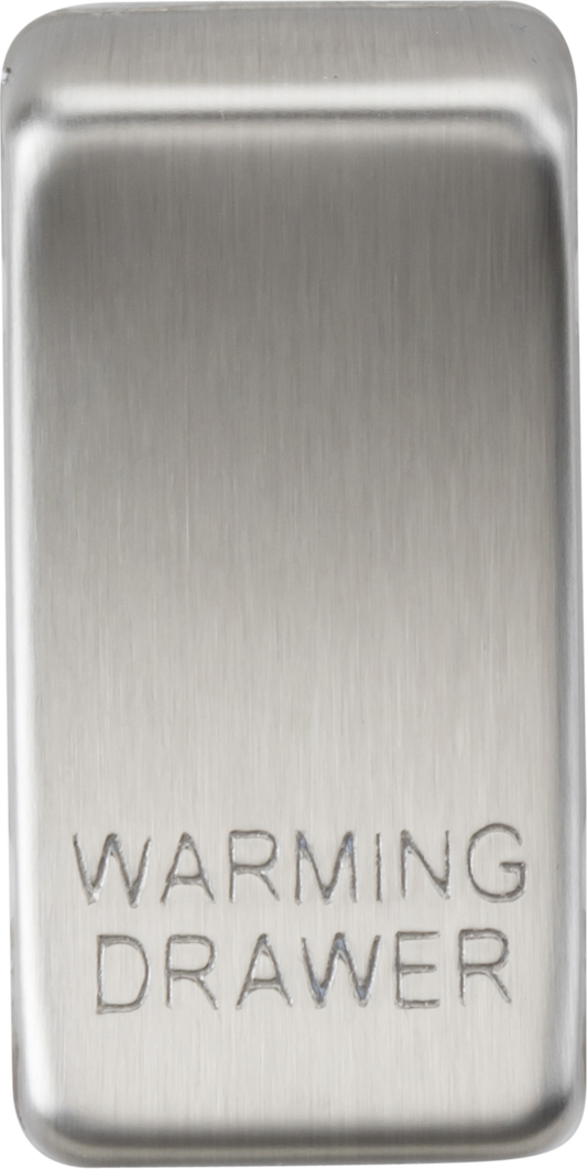 Knightsbridge GDWARMBC Warming Drawer Rocker Cap Brushed Chrome