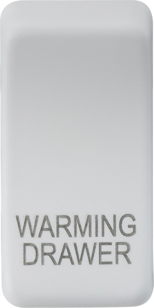 Knightsbridge GDWARMMW Warming Drawer Rocker Cap Matt White