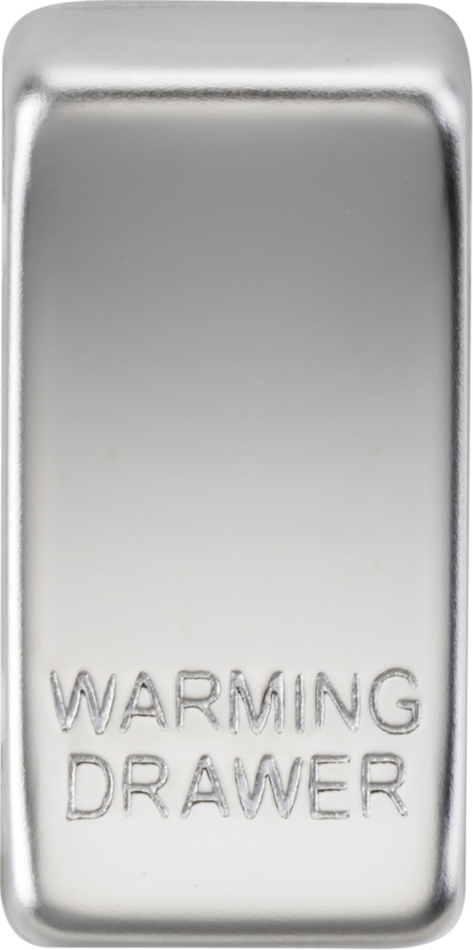 Knightsbridge GDWARMPC Warming Drawer Rocker Cap Polished Chrome