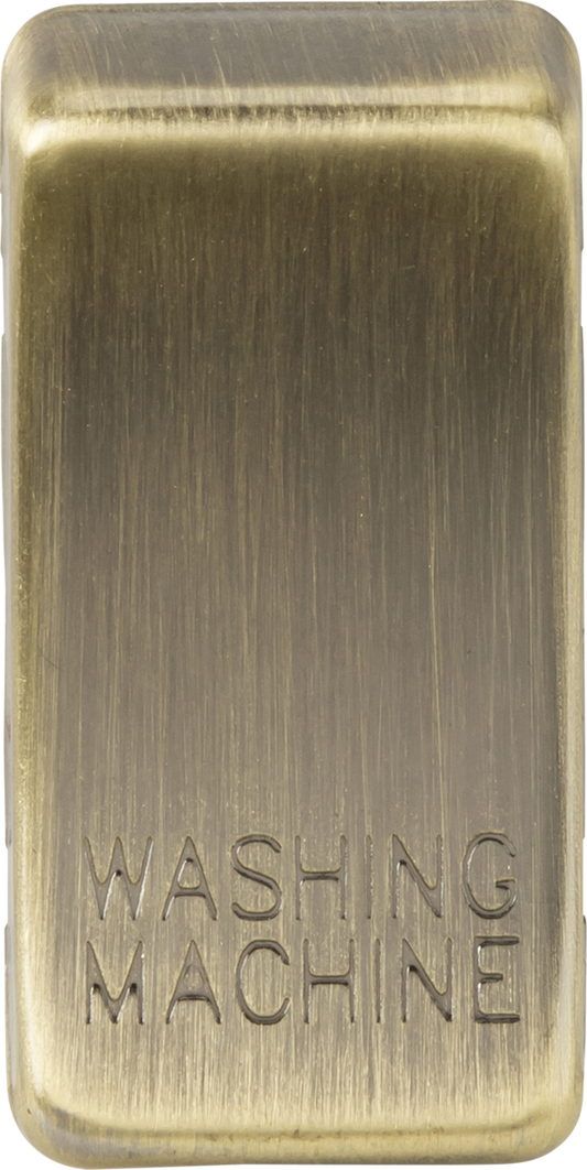 Knightsbridge GDWASHAB Washing Machine Rocker Cap Antique Brass