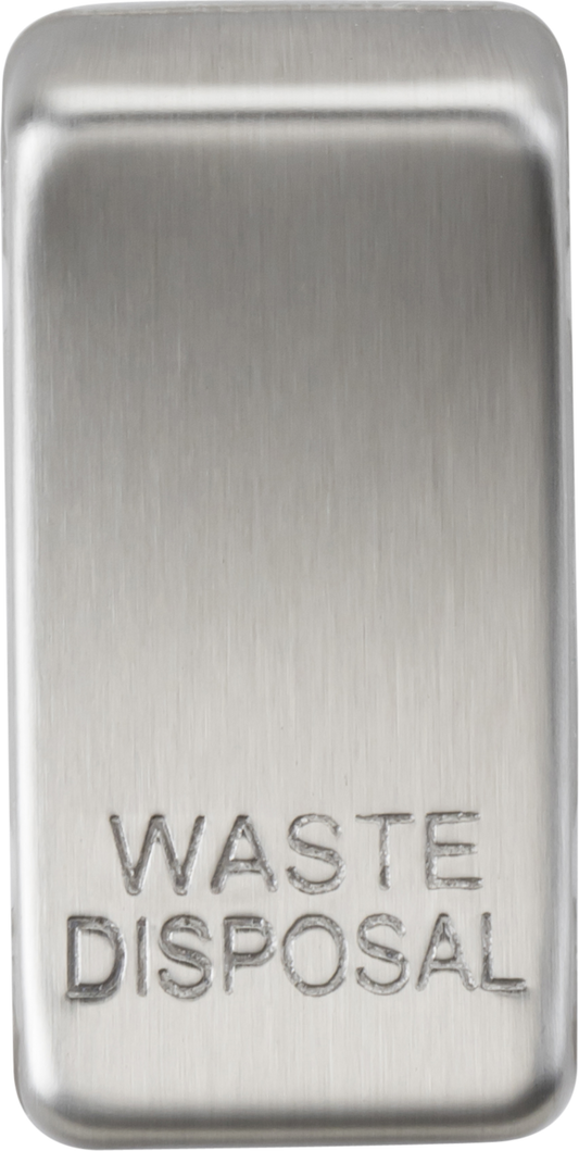 Knightsbridge GDWASTEBC Waste Disposal Rocker Cap Brushed Chrome