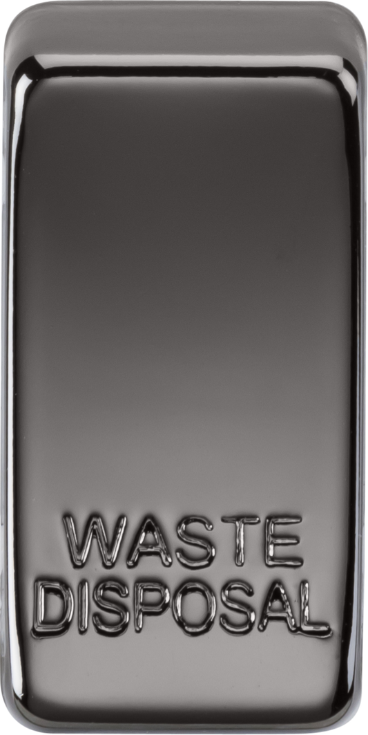Knightsbridge GDWASTEBN Waste Disposal Rocker Cap Black Nickel