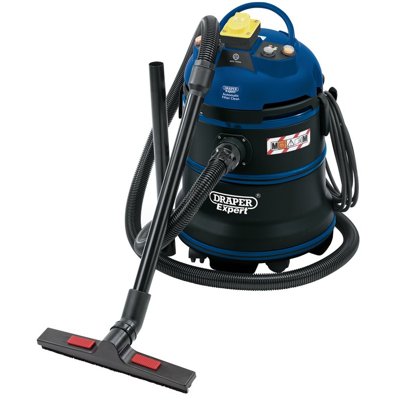 Draper WDV35LMC110V 1.2KW 35L M-Class Wet and Dry Vacuum Cleaner 110V Black & Blue