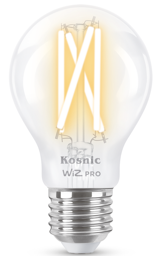Kosnic WFBGLS60/E27 Wiz Pro 7W ES CCT Clear LED GLS