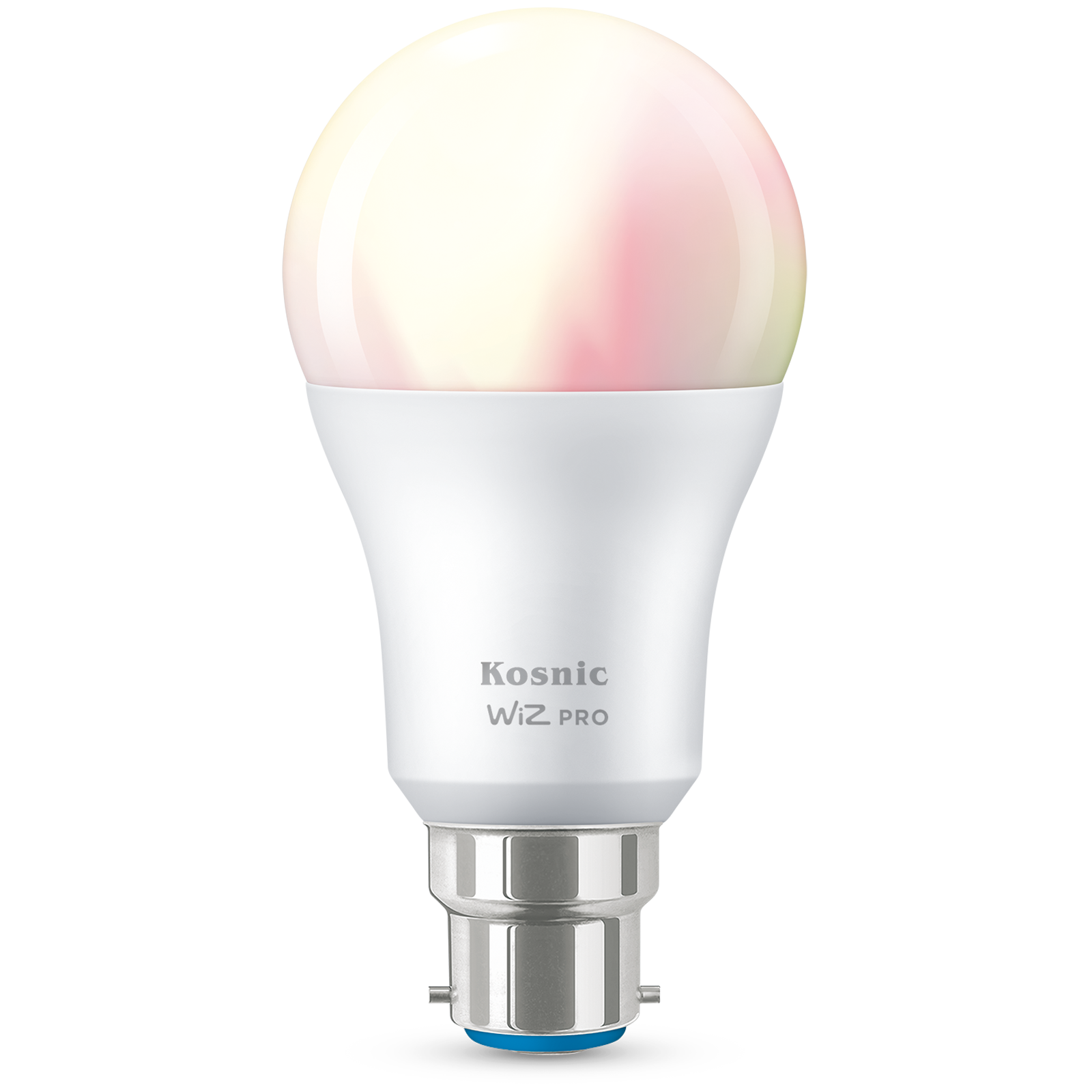 Kosnic WIZGLS60/B22-RGB Wiz Pro 8W BC CCT RGB Frosted LED Smart GLS