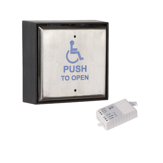 RGL WL-EBLPP04/BK Square 'Push To Open' Push Plate Black