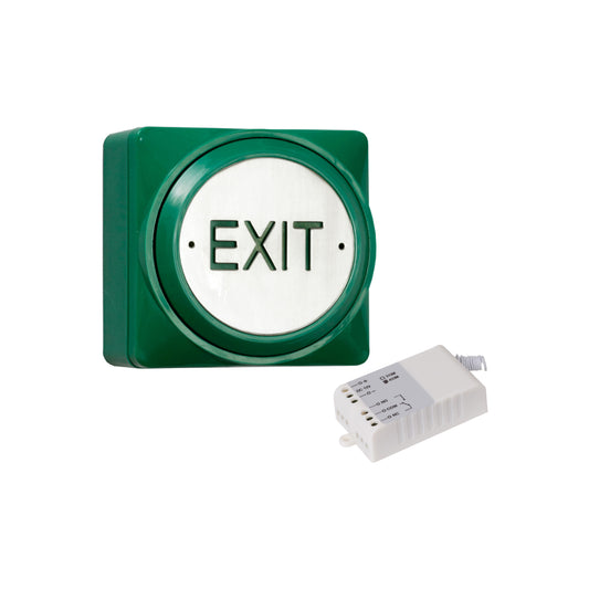 RGL WL-EBPP02P/W Round 'Exit' Push Plate White