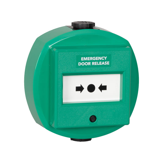 RGL WP-EDR-2 DP Resettable Emergency Door Release Call Point Green
