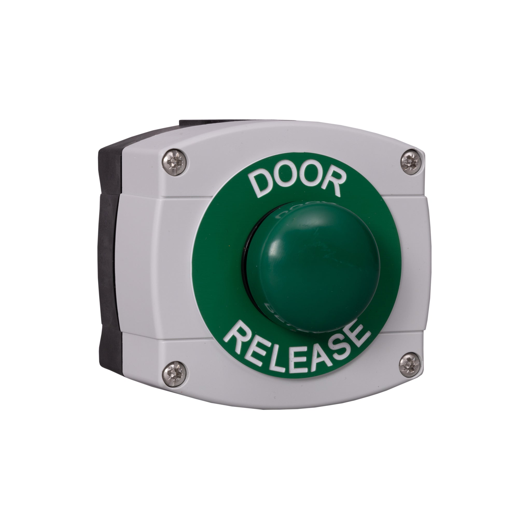 RGL WP66-G-GB/DR Green Dome 'Door Release' Button Grey