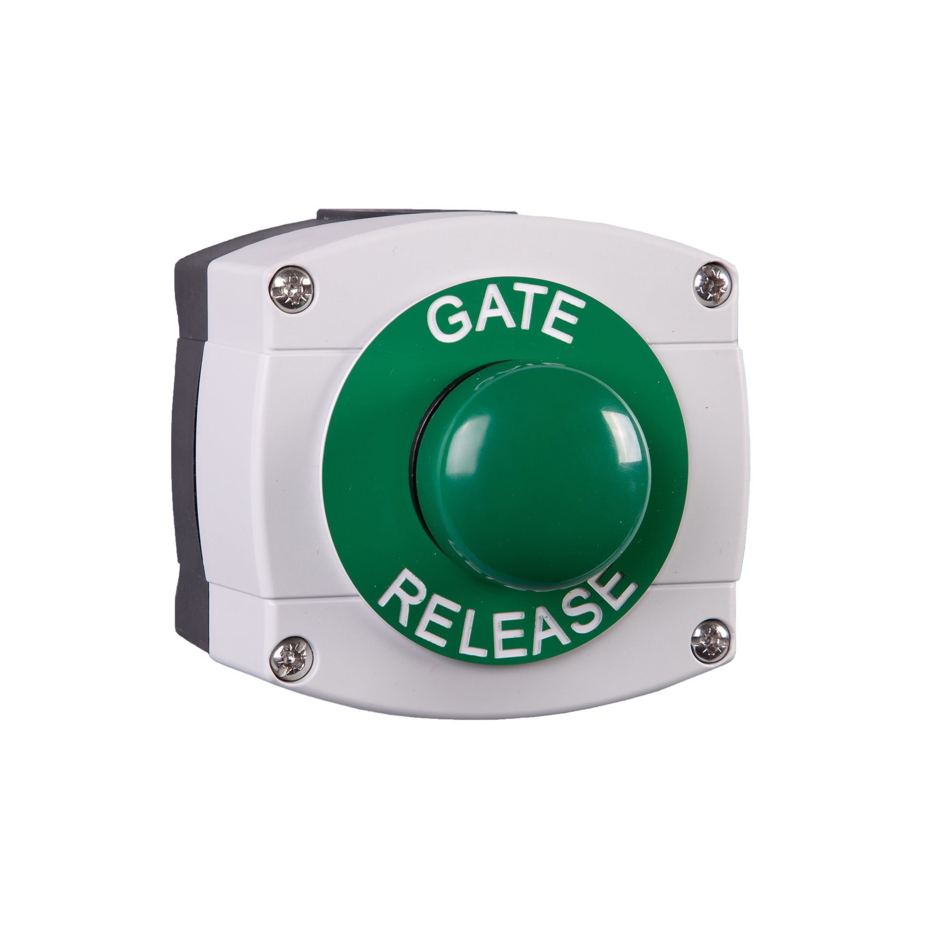 RGL WP66-G-GB/GR Green 'Gate Release' Button Grey