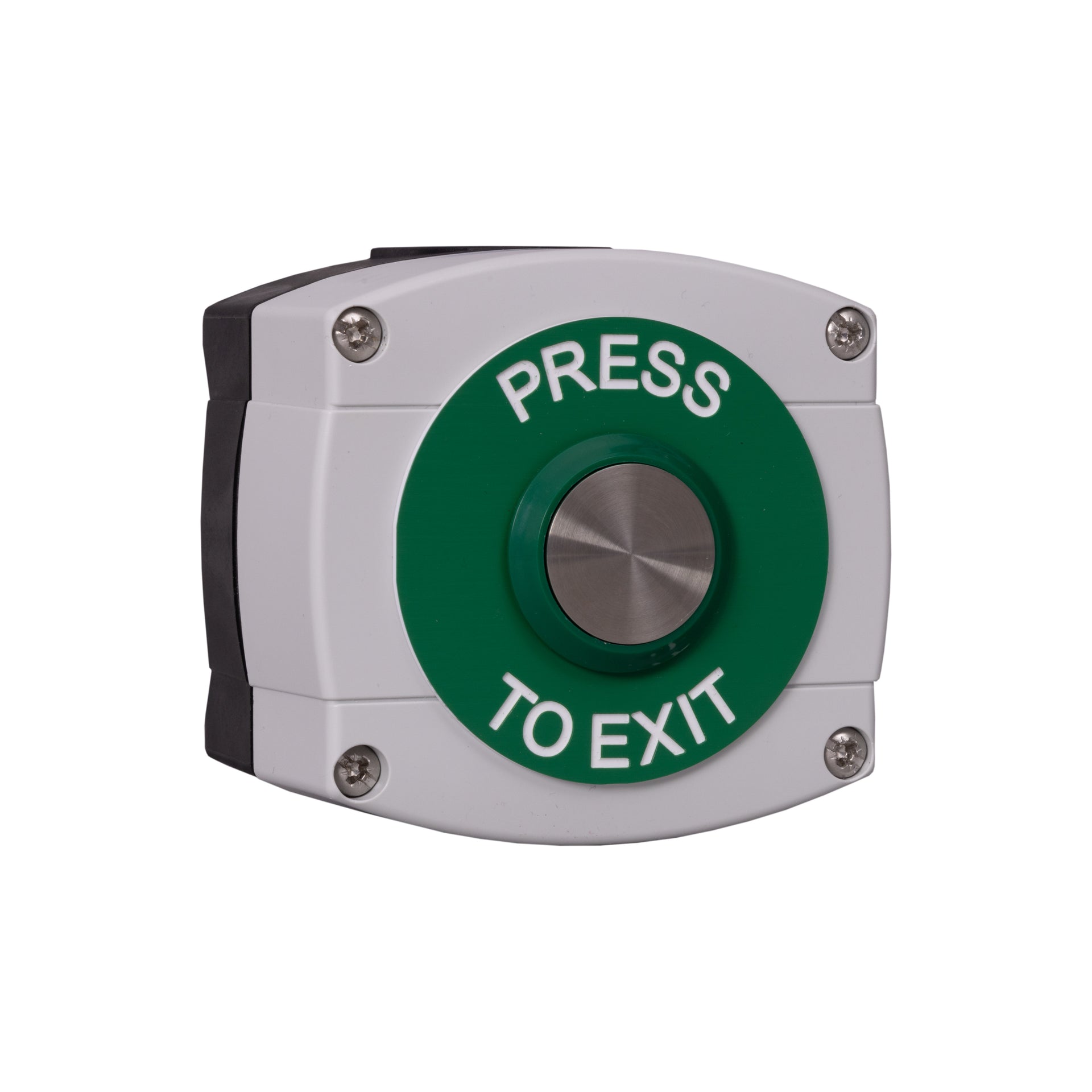 RGL WP66-G-SS/PTE Green 'Press To Exit' Button Grey