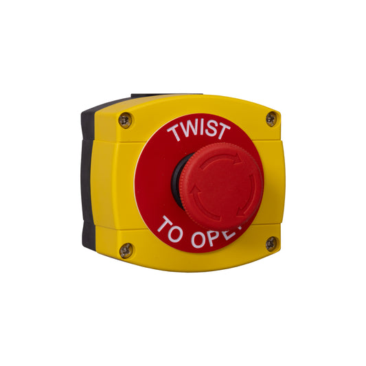 RGL WP66-Y-TTO Red Twist To Open 'Emergency Stop' Station Yellow