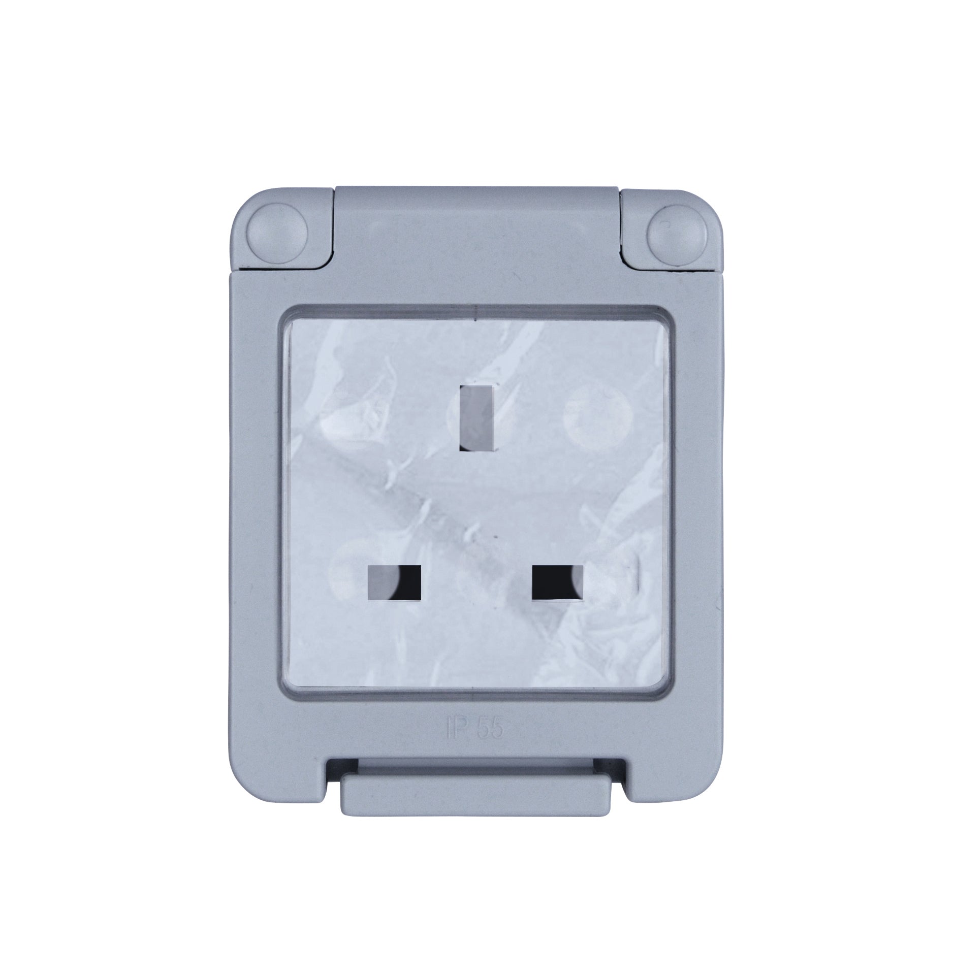 Niglon WSE131 1 Gang 13A Unswitched Socket Grey IP55
