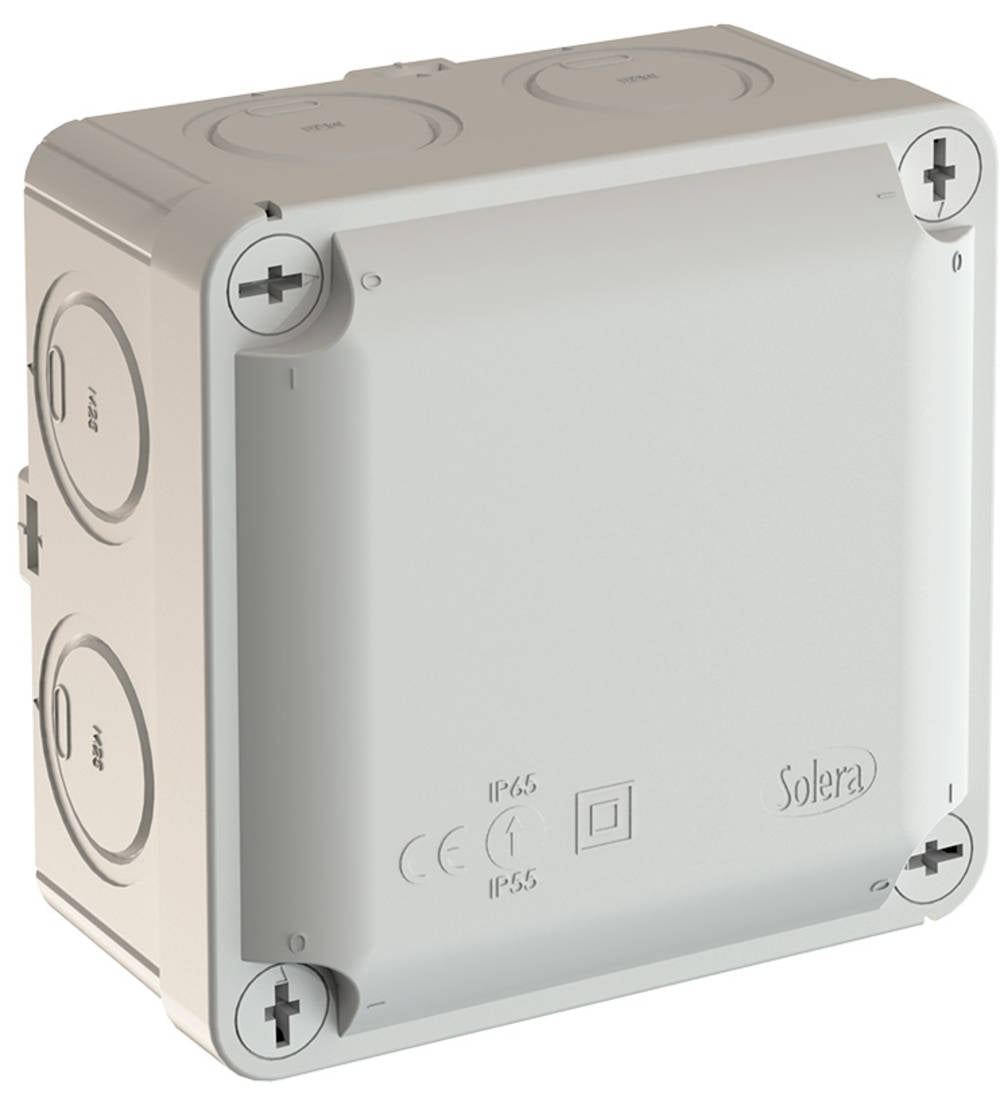 Wiska WUB 1 100 x 100 x 55mm Thermoplastic Industrial Enclosure Light Grey IP65