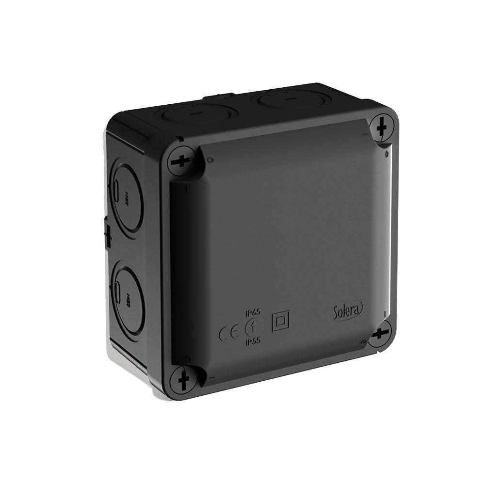 Wiska WUB 1B 100 x 100 x 55mm Thermoplastic Industrial Enclosure Black IP65