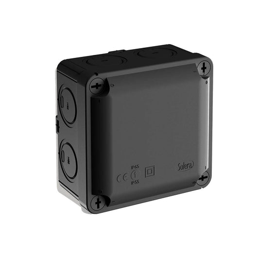 Wiska WUB 1B 100 x 100 x 55mm Thermoplastic Industrial Enclosure Black IP65