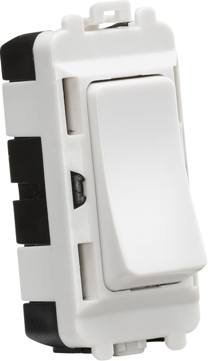 Knightsbridge GDM005U 20A Intermediate Grid Switch Module White