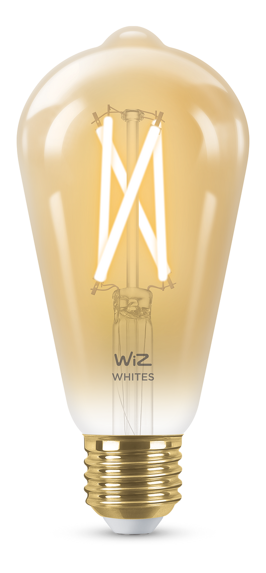 Kosnic WFBST6450-AMB/E27 Wiz Pro 7W ES CCT Amber LED ST64