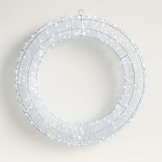 Xmas Haus XH10033 70cm 1200 LED Pre Lit Micro LED Wreath with Timer Coolwhite IP44