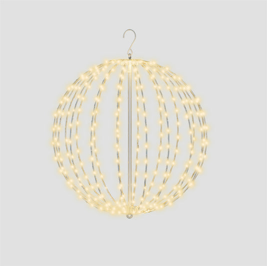 Xmas Haus XH10065 40cm 256 LED Pre Lit LED Sphere with Timer Warmwhite IP44