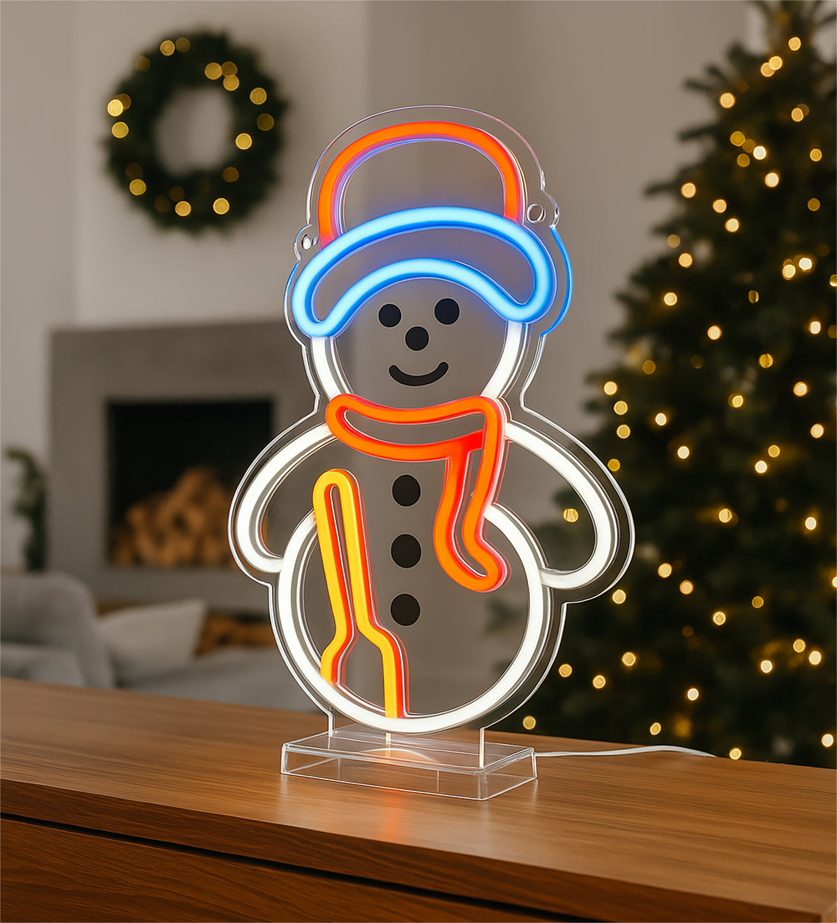 Xmas Haus XH20004 29cm LED Neon Snowman Light (USB)