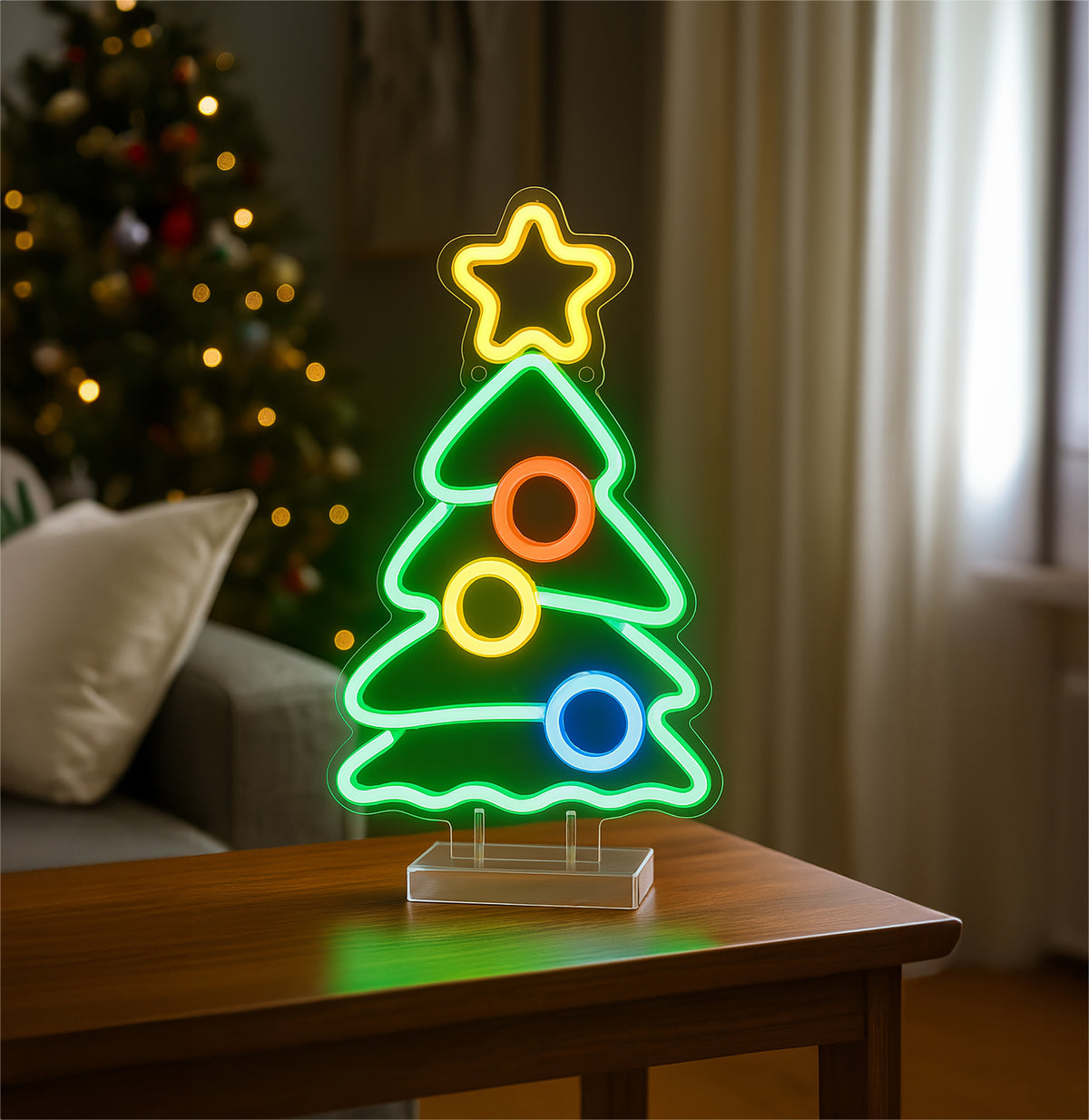 Xmas Haus XH20006 29cm LED Neon Christmas Tree Light (USB)