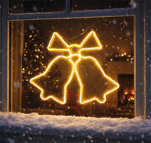 Xmas Haus XH20018 60cm 120 LED Neon Bells with Timer