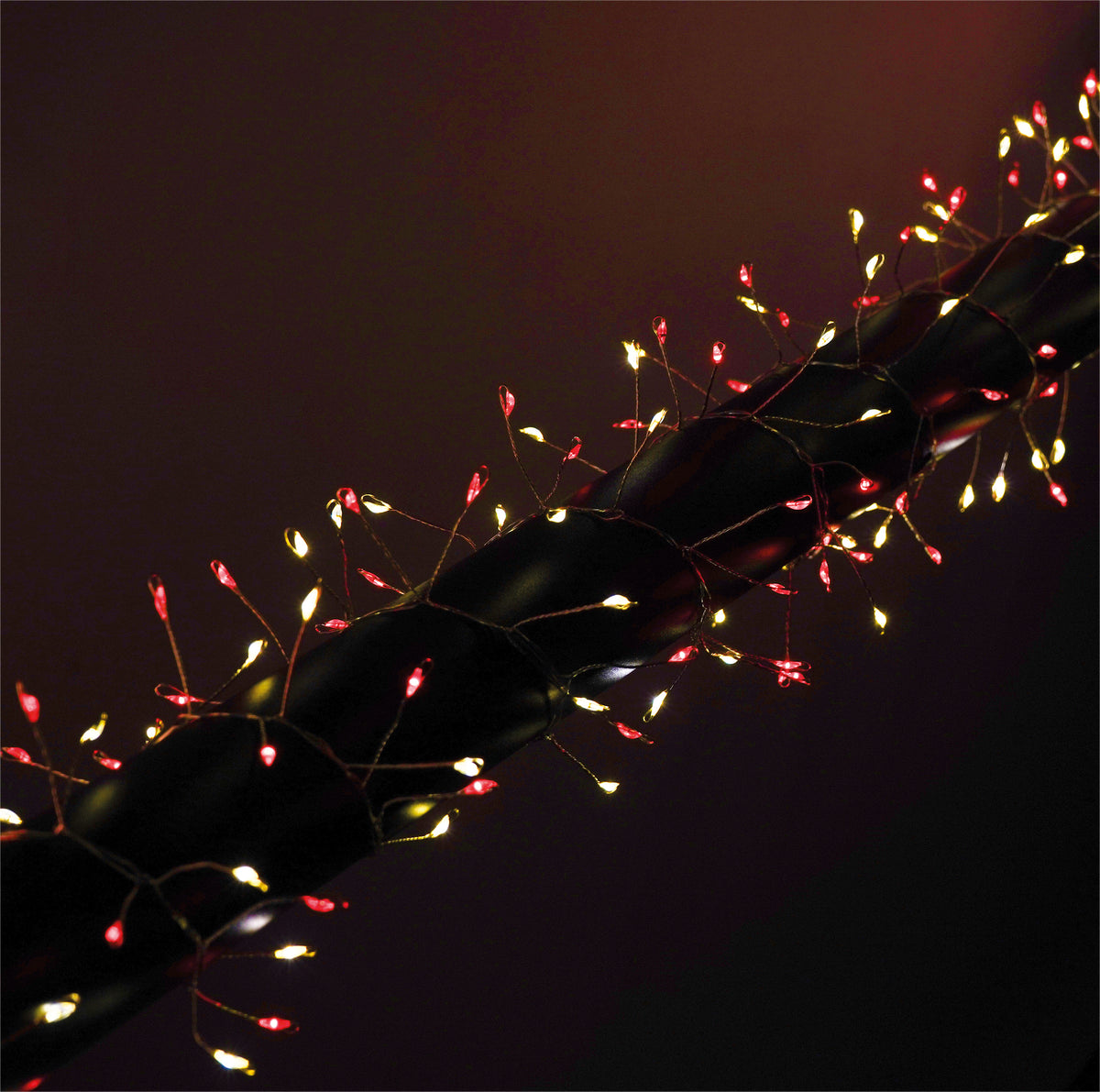 Xmas Haus XH20031 540 LED White and Ruby Red Pin Wire Multifunction Cluster Lights with Timer 6m IP44