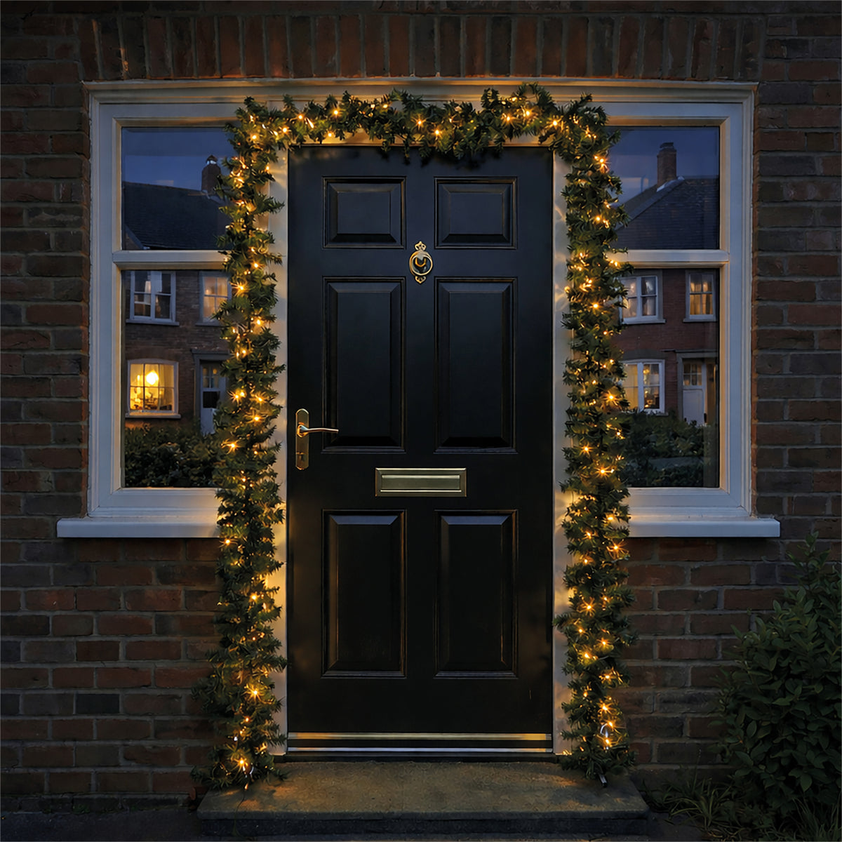 Xmas Haus XH20052 80 LED Green Garland with Timer 5m IP44