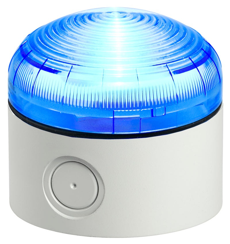 Switchtec XLF-JR-DIR-1-LTDG Sirena XLF-JR 12-24V Continuous Blue LED Beacon with Deep Grey Base IP66