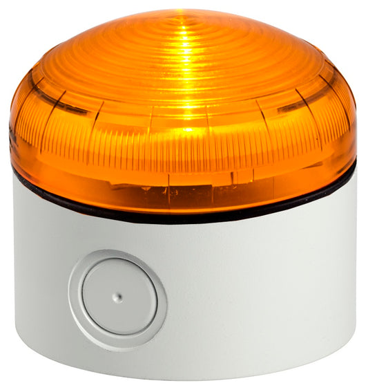 Switchtec XLF-JR-DIR-2-LTDG Sirena XLF-JR 12-24V Continuous Amber LED Beacon with Deep Grey Base IP6