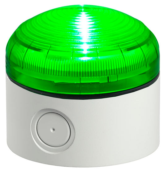 Switchtec XLF-JR-DIR-4-LTDG Sirena XLF-JR 12-24V Continuous Green LED Beacon with Deep Grey Base IP6