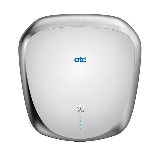 ATC Z-4145HP Tiger Eco Pure 1.4KW Automatic High Speed Hand Dryer with HEPA Filter & Indicator Polished Stainless Steel