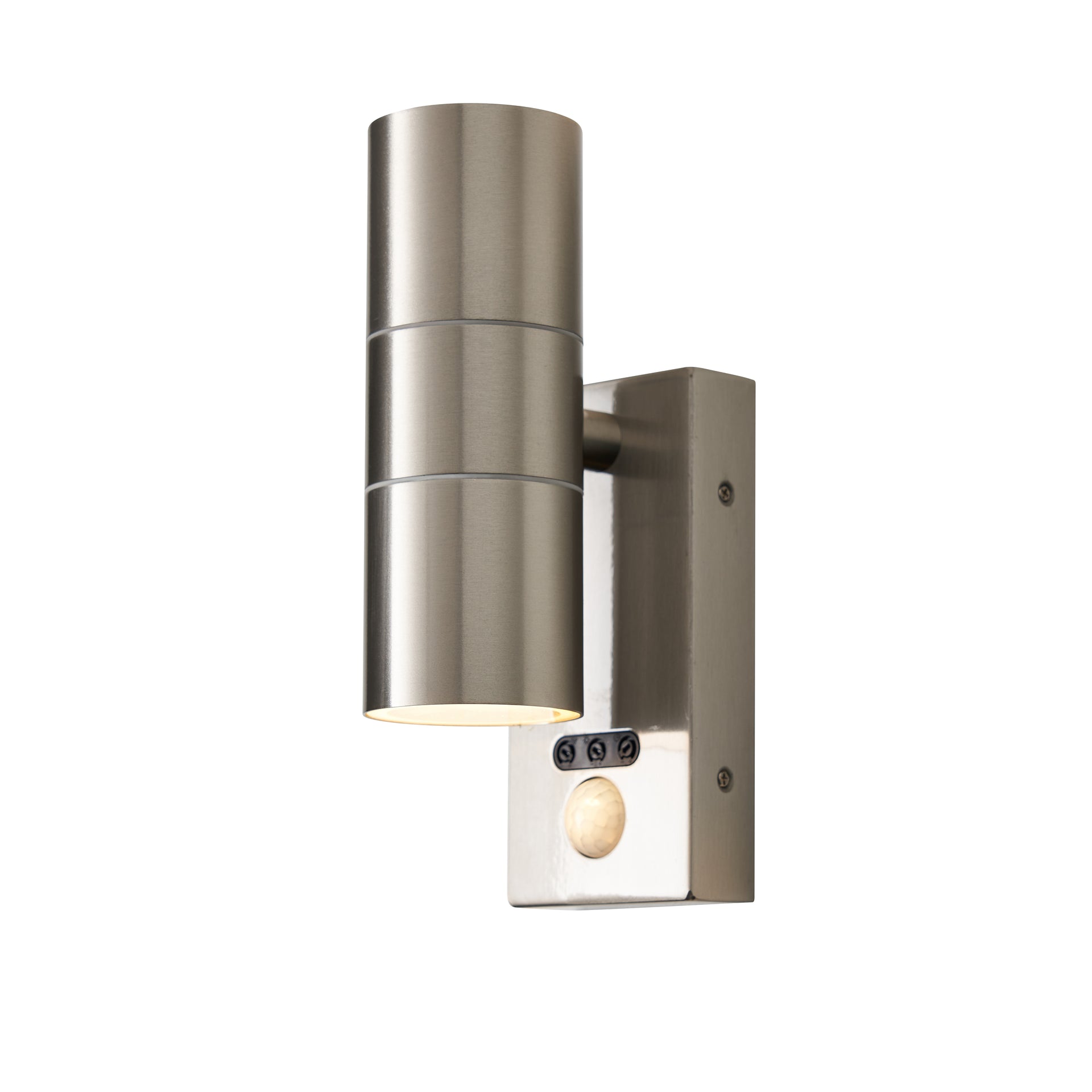 Forum ZN-29179-SST-65 Leto 2 x GU10 Up / Down Light with PIR IP65 Stainless Steel