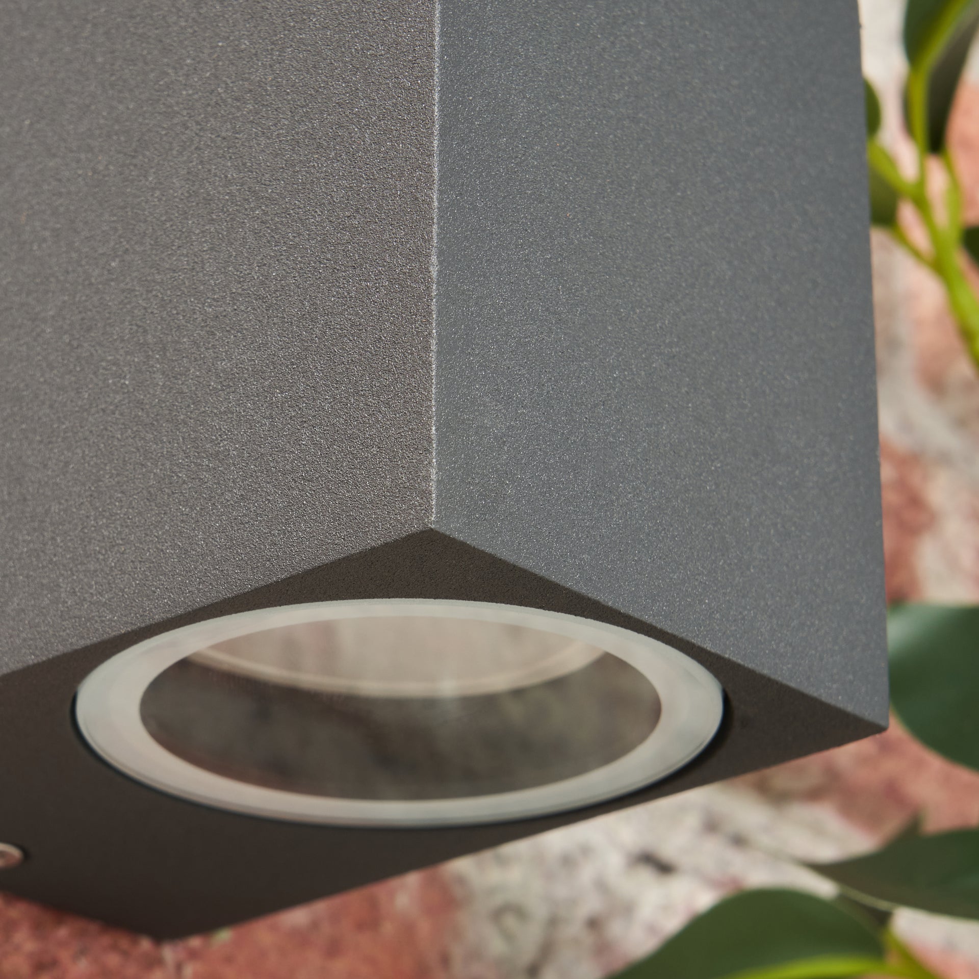 Forum ZN-31758-ANTH Fleet GU10 Square Down Light IP44 Anthracite