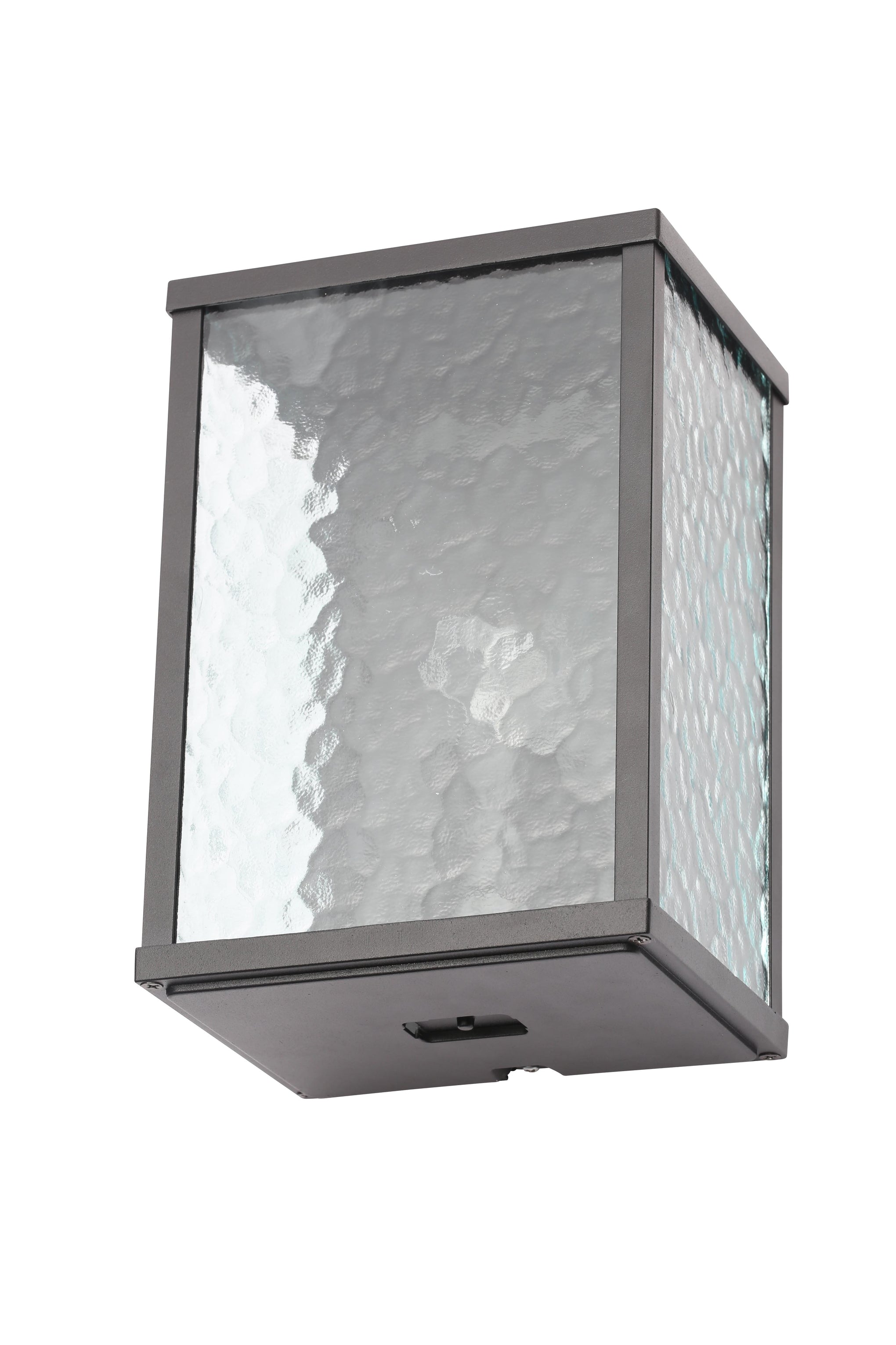 Forum ZN-32069-BLK Keb E27 Frosted Glass Box Lantern IP44 Black